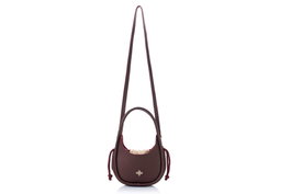 Lucky Bees Bolsa de Hombro Claret Red (Rojo Burdeos) en Cuero de Polivinilo Elegante y Versátil para Mujer